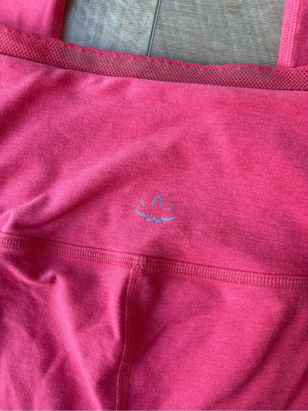 NWOT Beyond Yoga Allure Spacedye Lace Trim Leggings. Red Ash Heather. Size M - Picture 5 of 11